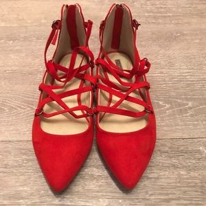 NWOB BCBGeneration Red Ballet Flats